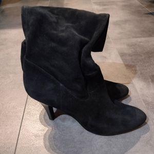 Arturo Chiang black suede dress boots. Size 10, slightly used